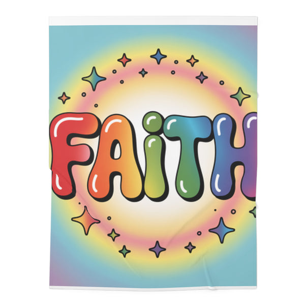 Faith-Inspired Baby Swaddle Blanket, Colorful Infant Wrap for Baby Showers, Nursery Decor, Newborn Gift, Spiritual Baby Blanket, Baby Accesories
