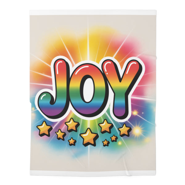 Joy Rainbow Baby Swaddle Blanket- Muslin, Baby Shower Gift