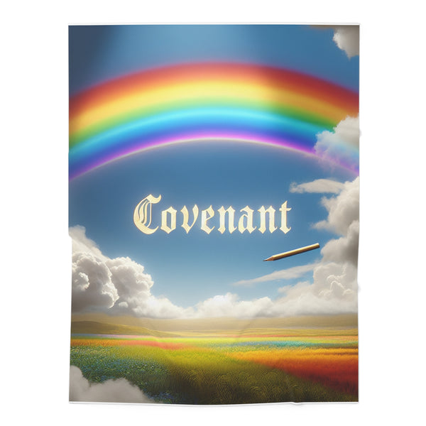 Rainbow Covenant Baby Swaddle Blanket – Newborn Gift, Nursery Decor, Baby Shower Present, Cozy Blanket