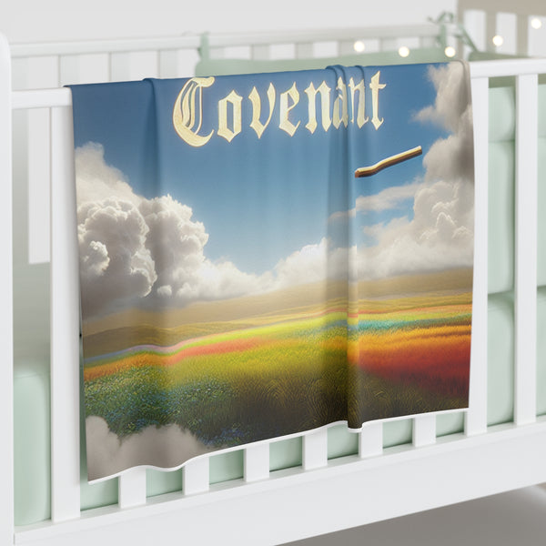 Rainbow Covenant Baby Swaddle Blanket – Newborn Gift, Nursery Decor, Baby Shower Present, Cozy Blanket